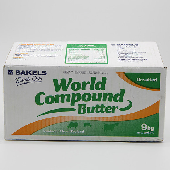 업소용 대용량 덕용말통) 뉴질랜드 냉동 월드컴파운드 버터 9kg